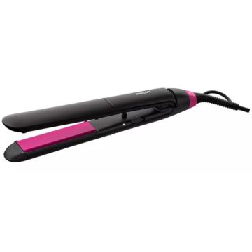 Philips StraightCare Essential BHS375/00 Utensilio de peinado Cepillo alisador Caliente Negro, Rosa 1,8 m