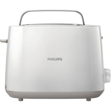 Philips Daily Collection Tostador con 8 ajustes y rejilla calientabollos integrada