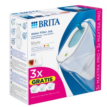 JARRA PURIFICADORA BRITA STYLE AZUL 3 FILTROS