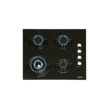 Encimera Cristal Gas CATA CI 631 BK