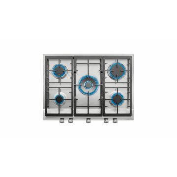 Encimera de gas Teka EX 70.1 5G AI AL DR CI BTN SS INOX  BUT (NAT)