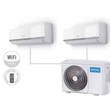 Aire acondicionado multi split Olimpia Splendid UE ARYAL S2 E DUAL INVERTER 18 12+12 PHENIX
