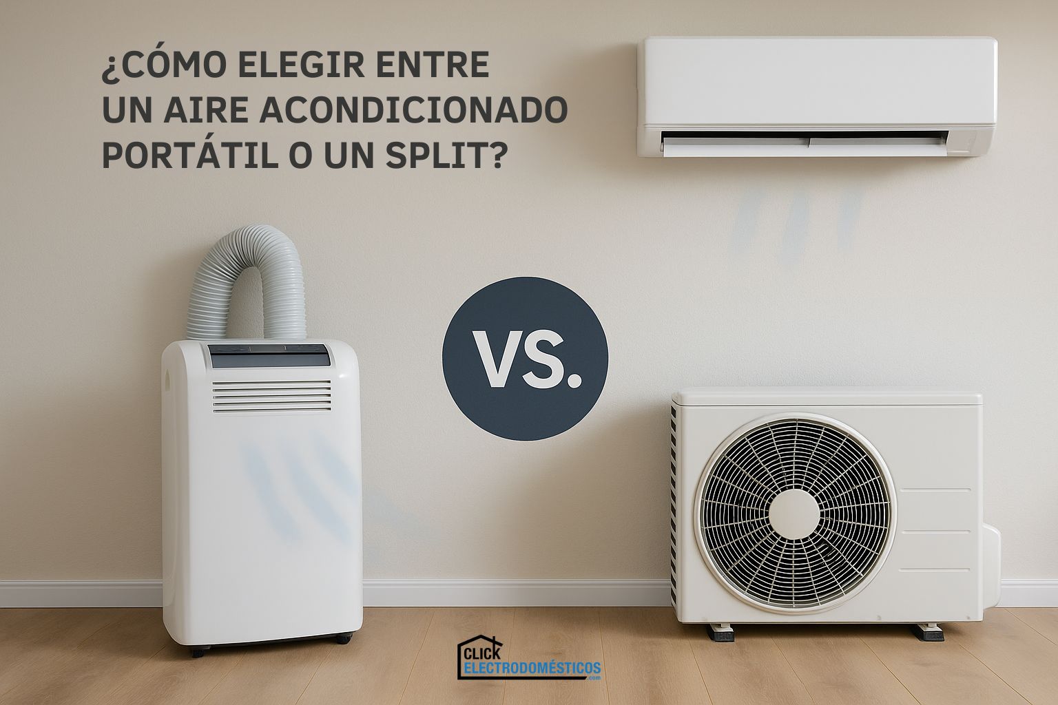 Cómo elegir entre un aire acondicionado portátil o split