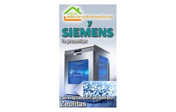 choque Hábil Dar Lavavajillas Siemens con Zeolitas - Blog de Click Electrodomésticos | Click  Electrodomésticos